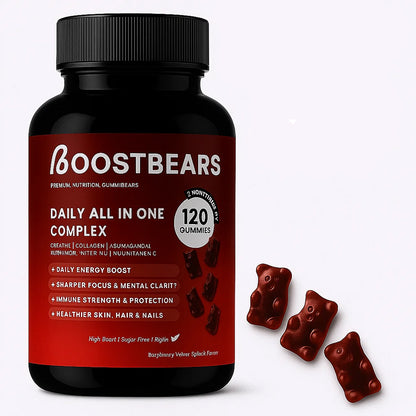 Boost Bears - Raspberry Velvet Splash Flavour